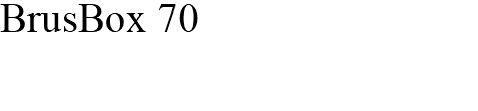 BrusBox 70
